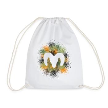 Bighorn Sheep Hunter - Drawstring Bag - white - Front