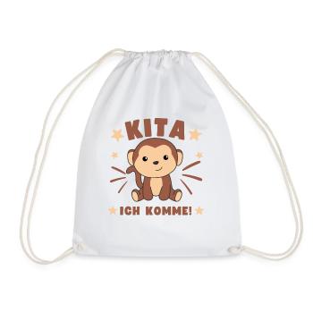 Kita J’arrive Kitakind Monkey - Sac de sport léger - blanc - Devant