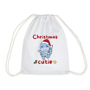 Dino Weihnachten Dinos Noël Cutie - Sac de sport léger - blanc - Devant