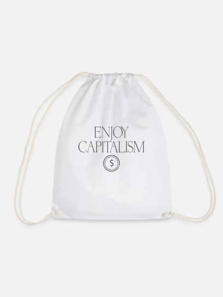 Kapitalismus Enjoy Capitalism - Turnbeutel - Weiß
