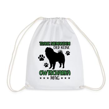 Don't trust Ovcharka Caucasian Ovcharka - Drawstring Bag - white - Front