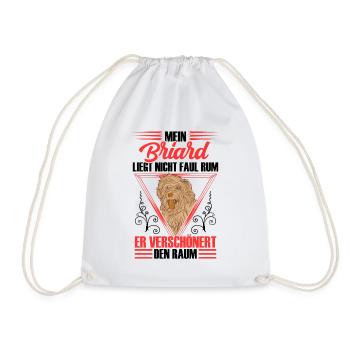 Briard embellit le secteur du Berger de Brie - Sac de sport léger - blanc - Devant