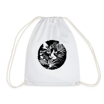 Illustration de chats - Sac de sport léger - blanc - Devant