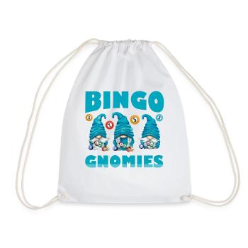 Bingo Gnomies Women Men Funny Bingo - Turnbeutel - Weiß - Vorne