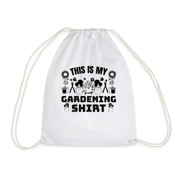 This is my Gardening shirt Gardener Gardening - Turnbeutel - Weiß - Vorne