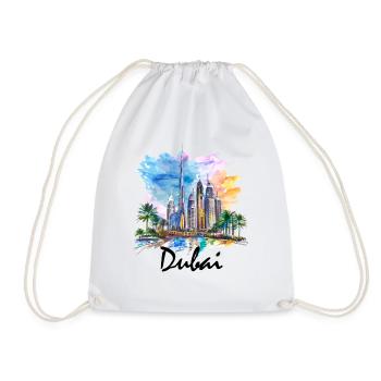 Dubai Skyline Arab Emirates - Turnbeutel - Weiß - Vorne