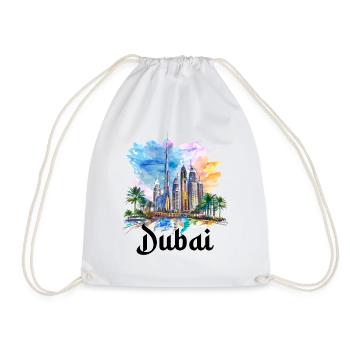 Dubai Skyline Arab Emirates - Turnbeutel - Weiß - Vorne