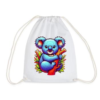 Koala - Drawstring Bag - white - Front