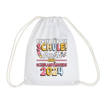 Parents Écolier École primaire Première classe Inscription - Sac de sport léger - blanc - Devant