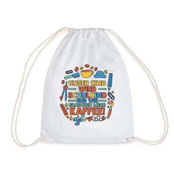 Parents Écolier École primaire Première classe Inscription - Sac de sport léger - blanc - Devant