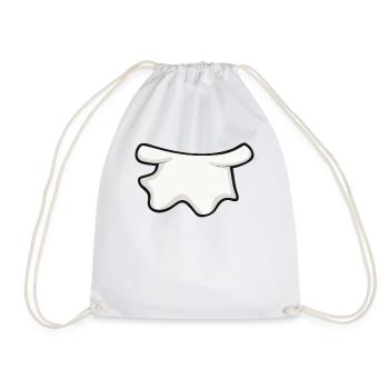 Spooky Ghost Halloween Costume Disguise - Drawstring Bag - white - Front