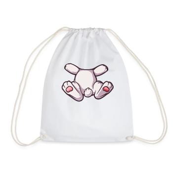 Mignon Lapin Halloween Déguisement - Sac de sport léger - blanc - Devant