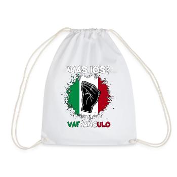 Italien Italiener Vaffanculo - Turnbeutel - Weiß - Vorne