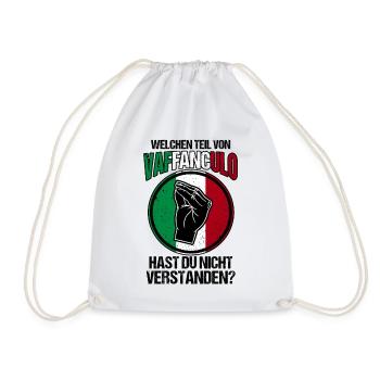 Italien Italiener Vaffanculo - Turnbeutel - Weiß - Vorne