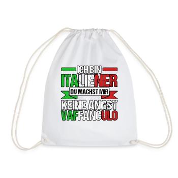 Italien Italiener Vaffanculo - Turnbeutel - Weiß - Vorne