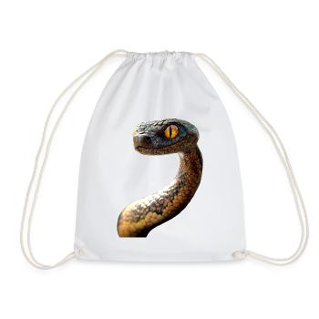Serpent Python Cobra Mamba Serpent à sonnettes Serpent - Sac de sport léger - blanc - Devant