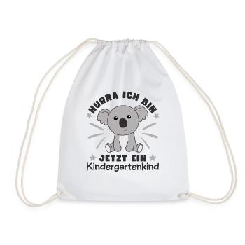 Hourra, je suis un enfant de maternelle Koala maintenant - Sac de sport léger - blanc - Devant