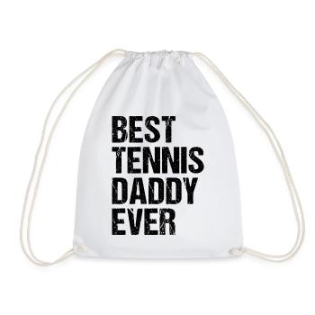 Meilleur papa de tennis de tous les temps - Sac de sport léger - blanc - Devant