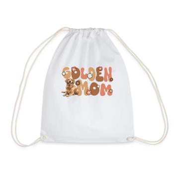 Golden Retriver Groovy Golden Mom - Sac de sport léger - blanc - Devant