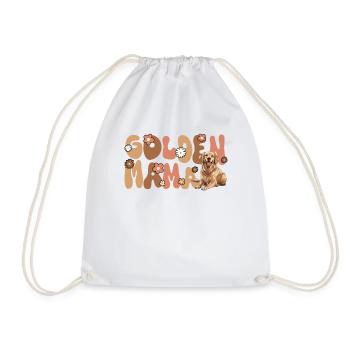 Golden Retriver Groovy Golden Mama - Sac de sport léger - blanc - Devant