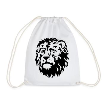 Loewe cat - Drawstring Bag - white - Front