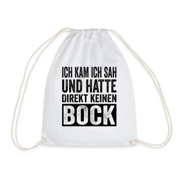 Je suis venu, j’ai vu et je n’en ai pas eu envie tout de suite - Sac de sport léger - blanc - Devant