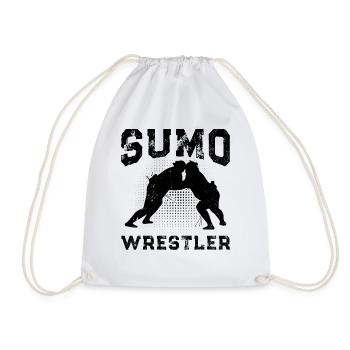 Sumo wrestler Sumo Wrestling Sumo Fighter - Drawstring Bag - white - Front