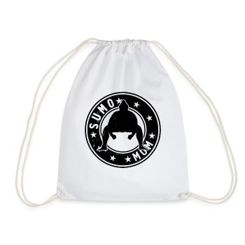 Sumo Mom Sumo Fighter Mama Sumo Wrestler - Drawstring Bag - white - Front