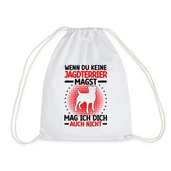 Jagdterrier mag dich nicht Deutscher Jagdhund - Turnbeutel - Weiß - Vorne