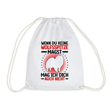 Wolfsspitz mag dich auch nicht Keeshond - Turnbeutel - Weiß - Vorne