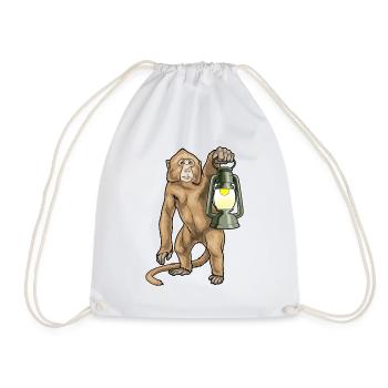 Lanterne Singe - Sac de sport léger - blanc - Devant