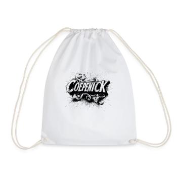 Berlin Köpenick Souvenir Cöpenick Black & White - Drawstring Bag - white - Front