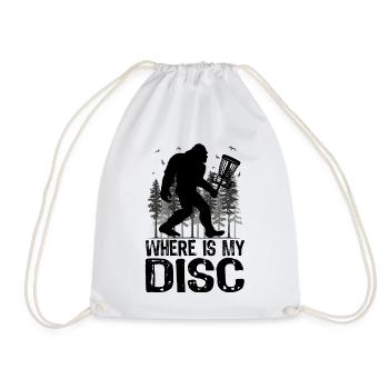 Où se trouve mon disque ? Disque golf Bigfoot - Sac de sport léger - blanc - Devant