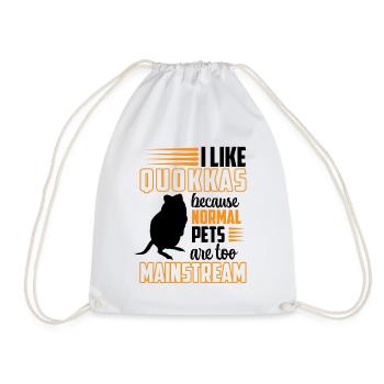 Quokka are exciting marsupial Quokka - Drawstring Bag - white - Front