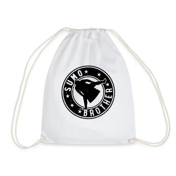 Sumo Brother Sumo Fighter Brother Sumo Wrestler - Drawstring Bag - white - Front