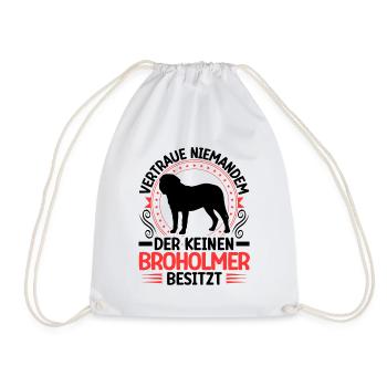 Broholmer J’ai un Broholmer - Sac de sport léger - blanc - Devant