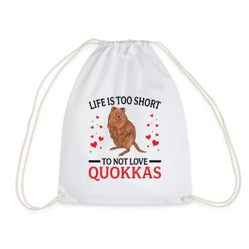 Quokka nicht lieben Beuteltier Quokka - Turnbeutel - Weiß - Vorne