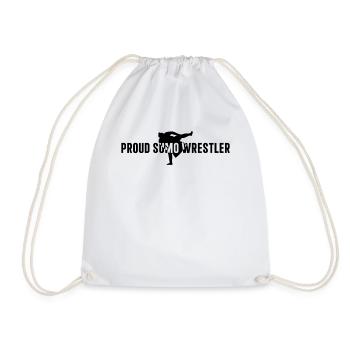 Proud sumo wrestler - Sumo Wrestler Sumo Fighter - Drawstring Bag - white - Front