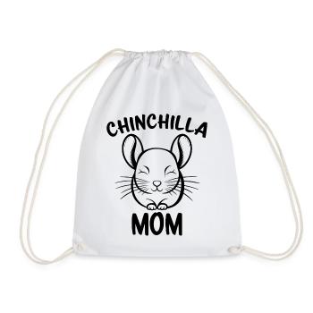 Chinchilla disant maman drôle Chinchilla cadeau - Sac de sport léger - blanc - Devant
