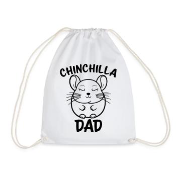 Chinchilla disant papa drôle Chinchilla cadeau - Sac de sport léger - blanc - Devant