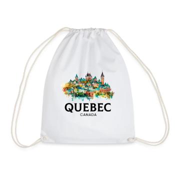 Quebec Canada Montreal, quebec flag - Turnbeutel - Weiß - Vorne