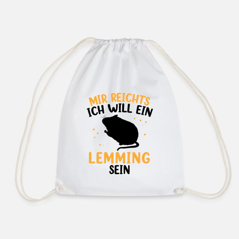 Will ein Lemming sein Wühlmaus Lemming - Turnbeutel - Weiß