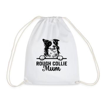 Rough Collie Mum Rough Collie Dog Lover Rough Coll - Turnbeutel - Weiß - Vorne