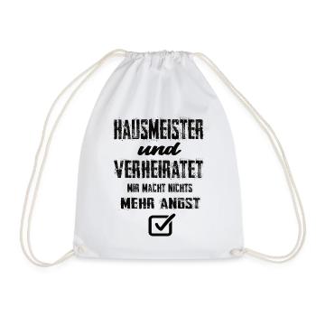 Caretaker and married I don't care anymore - Drawstring Bag - white - Front
