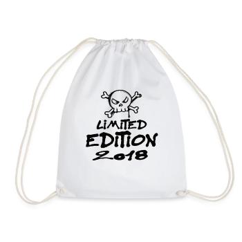 Limited Edition 2018 Geburtstag 2018 Geboren - Turnbeutel - Weiß - Vorne