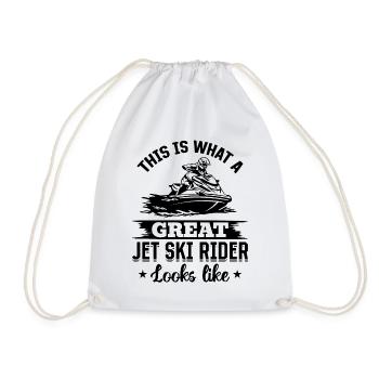 Voici à quoi ressemble un grand pilote de jet ski - Je - Sac de sport léger - blanc - Devant