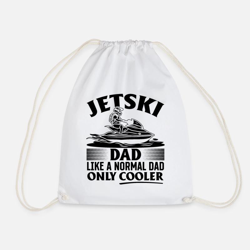 Jetski Dad like a normal Dad just cooler - Jetski - Turnbeutel - Weiß