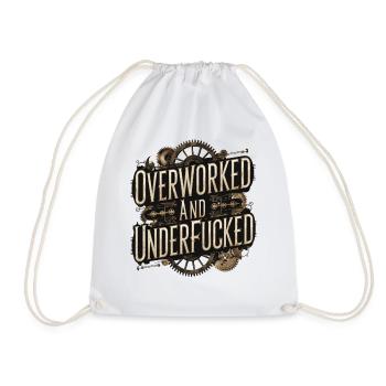 Humour steampunk surmené et sous-estimé - Sac de sport léger - blanc - Devant