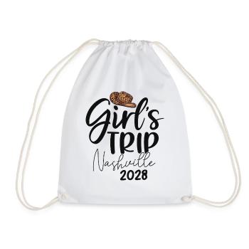 Girls Trip Nashville 2028 - Turnbeutel - Weiß - Vorne