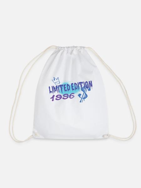 Limited Edition 1996 Geburtstag 1996 Geboren - Turnbeutel - Weiß
